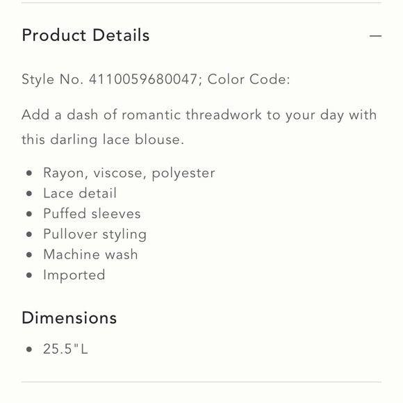 Anthropologie Porridge Trudy Lace Blouse, size S, NWT - Picture 2 of 5